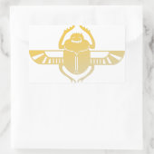 Sticker Rectangulaire Le scarab de l'Égypte. (Sac)