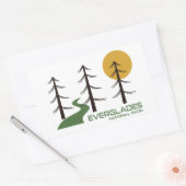 Sticker Rectangulaire Le sentier du parc national des Everglades (Enveloppe)
