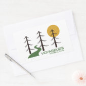 Sticker Rectangulaire Le sentier du parc national des Voyageurs (Enveloppe)