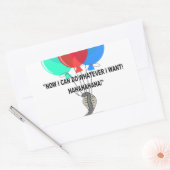 Sticker Rectangulaire Le serpent volant (Enveloppe)