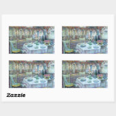 Sticker Rectangulaire Le Sidaner : Table avec Roses à Gerberoy (Feuille)