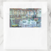 Sticker Rectangulaire Le Sidaner : Table avec Roses à Gerberoy (Sac)