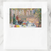 Sticker Rectangulaire Le Sidaner : Table sous Feuilles au soleil (Sac)