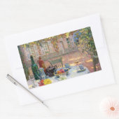 Sticker Rectangulaire Le Sidaner : Table sous Feuilles au soleil (Enveloppe)