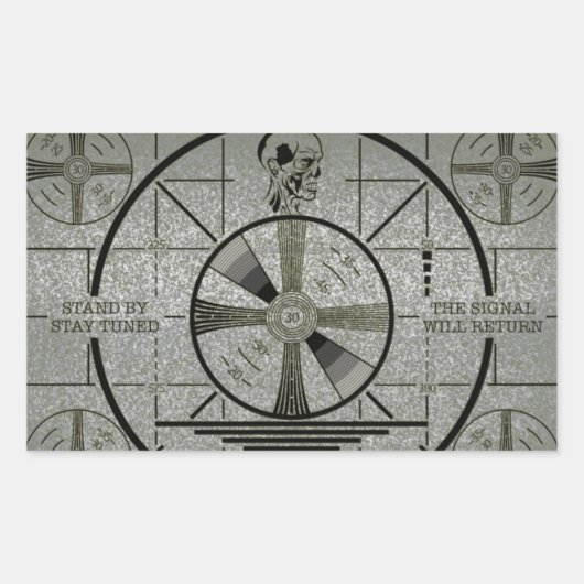 Sticker Rectangulaire Le Signal Reviendra (Devant)