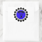 STICKER RECTANGULAIRE LE SKYDIVER BLUEZZZZZZZZZZ (Sac)