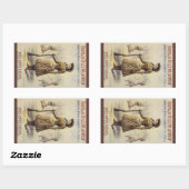 Sticker Rectangulaire Le spectacle du Far West de Buffalo Bill avec Anni (Feuille)