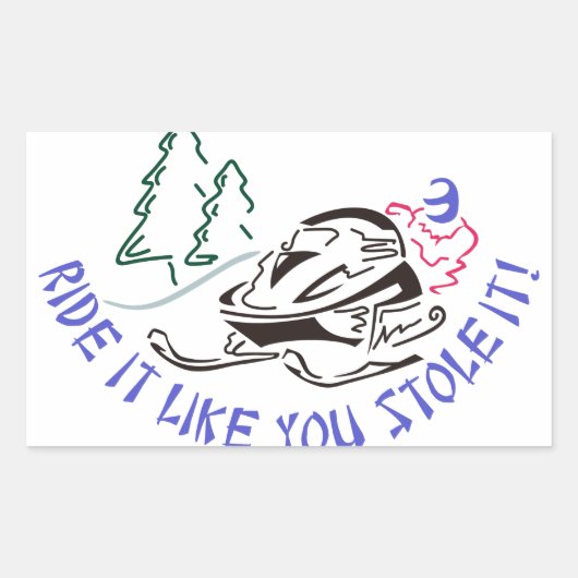 Sticker Rectangulaire Le Stocker (Devant)