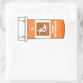 Sticker Rectangulaire Le surf est ma drogue (Sac)