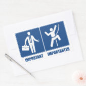 Sticker Rectangulaire Le Travail Est Important, L'Escalade Est Important (Enveloppe)