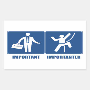Sticker Rectangulaire Le Travail Est Important, L'Escalade Est Important