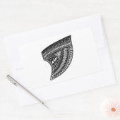 STICKER RECTANGULAIRE LE TRIBAL DUR (Enveloppe)