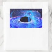 Sticker Rectangulaire Le trou noir bleu de Nasa (Sac)