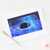 Sticker Rectangulaire Le trou noir bleu de Nasa (Enveloppe)