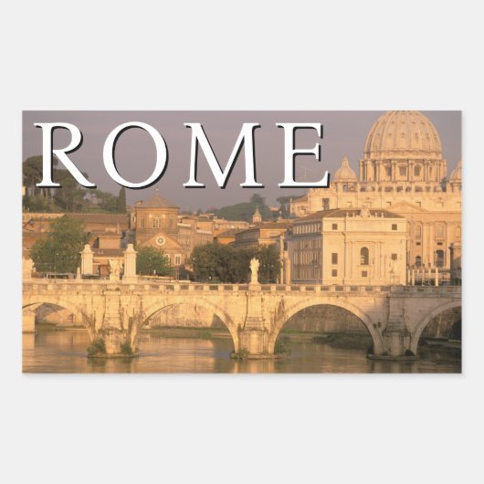 Sticker Rectangulaire Le Vatican | Italie, Rome (Devant)