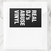 STICKER RECTANGULAIRE LE VINYLE DE LA VIOLENCE DE VÉRITABLE DJ (Sac)