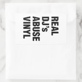 STICKER RECTANGULAIRE LE VINYLE DE LA VIOLENCE DE VÉRITABLE DJ (Sac)