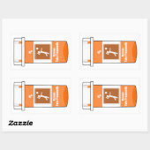 Sticker Rectangulaire Le volley-ball est ma drogue (Feuille)