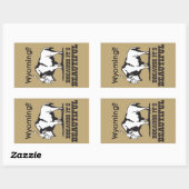 Sticker Rectangulaire Le Wyoming ? Parce que c'est beau (Feuille)