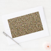 Sticker Rectangulaire Leaf Berry Classique Colorful Art Motif (Enveloppe)