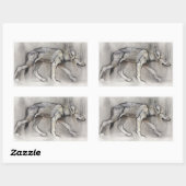 Sticker Rectangulaire Lean Pup (Feuille)