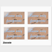 Sticker Rectangulaire Leave Only (Feuille)