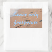 Sticker Rectangulaire Leave Only (Sac)