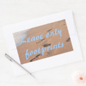 Sticker Rectangulaire Leave Only (Enveloppe)
