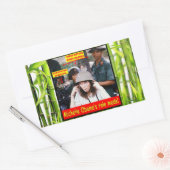 STICKER RECTANGULAIRE LEÇON D'HISTOIRE POUR LES JEUNES AMÉRICAINS (Enveloppe)