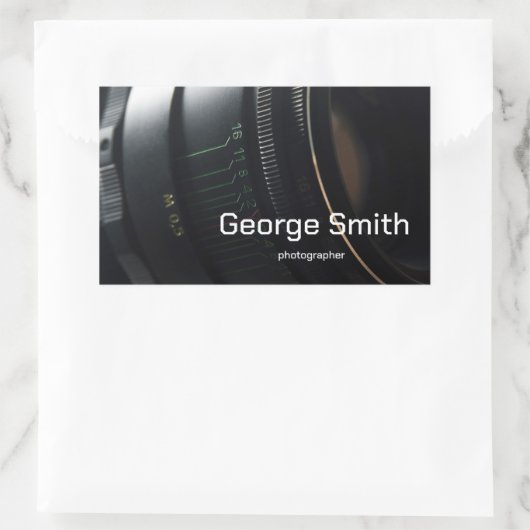 Sticker Rectangulaire Lecteur de caméra (Sac)