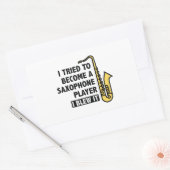 Sticker Rectangulaire Lecteur saxophone (Enveloppe)