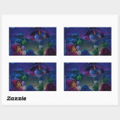 Sticker Rectangulaire Lecture hivernale (Feuille)