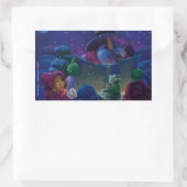 Sticker Rectangulaire Lecture hivernale (Sac)