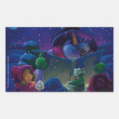 Sticker Rectangulaire Lecture hivernale (Devant)