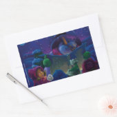 Sticker Rectangulaire Lecture hivernale (Enveloppe)