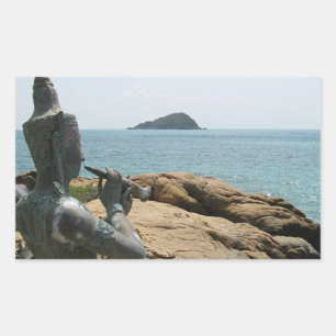 Sticker Rectangulaire Légende de Sudsakorn ... Sattahip, Thaïlande