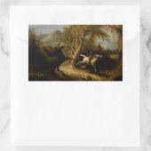 Sticker Rectangulaire Légende du cavalier sans tête fantôme d'Halloween (Sac)