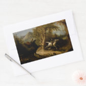 Sticker Rectangulaire Légende du cavalier sans tête fantôme d'Halloween (Enveloppe)