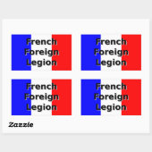 Sticker Rectangulaire Légion étrangère française (Feuille)