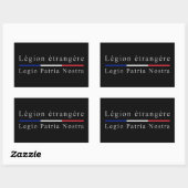 Sticker Rectangulaire Legion Etrangère - Legio Patria Nostra (Feuille)