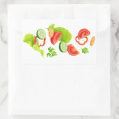 Sticker Rectangulaire Légumes coupés (Sac)