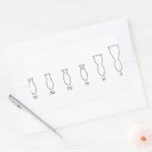 Sticker Rectangulaire Lekos (Enveloppe)