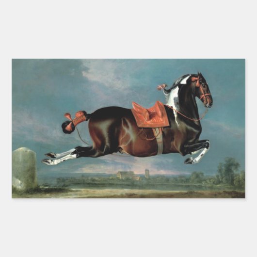 Sticker Rectangulaire L'élevage du Cheval Piebald "Cehero" (Devant)