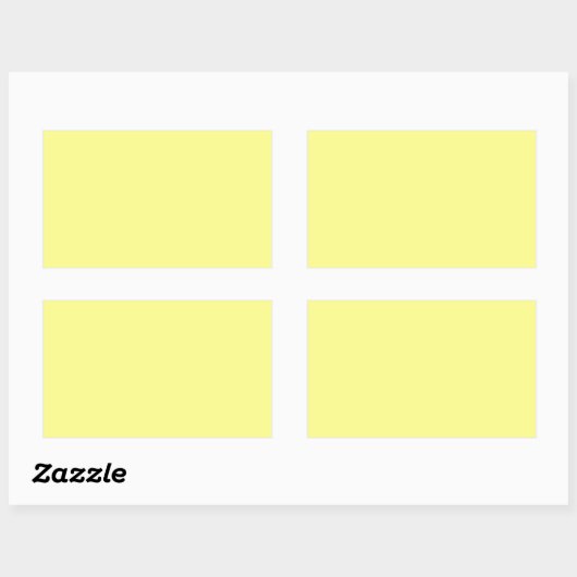 Sticker Rectangulaire Lemon Sherbet (Feuille)