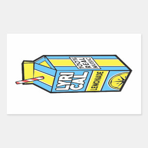 Sticker Rectangulaire Lémonade lyrique