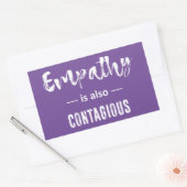 Sticker Rectangulaire L'Empathie Est Aussi Contagiante (Enveloppe)