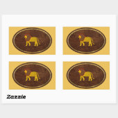 Sticker Rectangulaire Leo 2008 (Feuille)