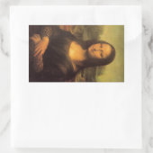 Sticker Rectangulaire Leonardo Da Vinci' Mona Lisa (Sac)