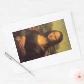 Sticker Rectangulaire Leonardo Da Vinci' Mona Lisa (Enveloppe)