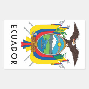 Sticker Rectangulaire L'Equateur - symbole/manteau des